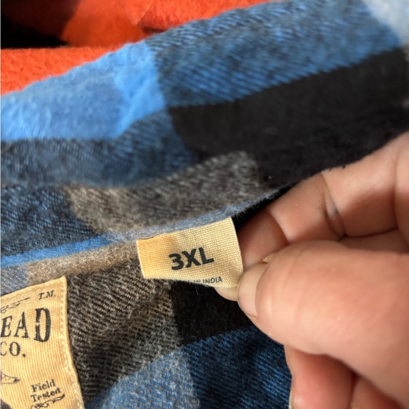 Harley-Davidson Men's Blue and Black Plaid Oversized 3XL patchwork - Picture 4 of 4